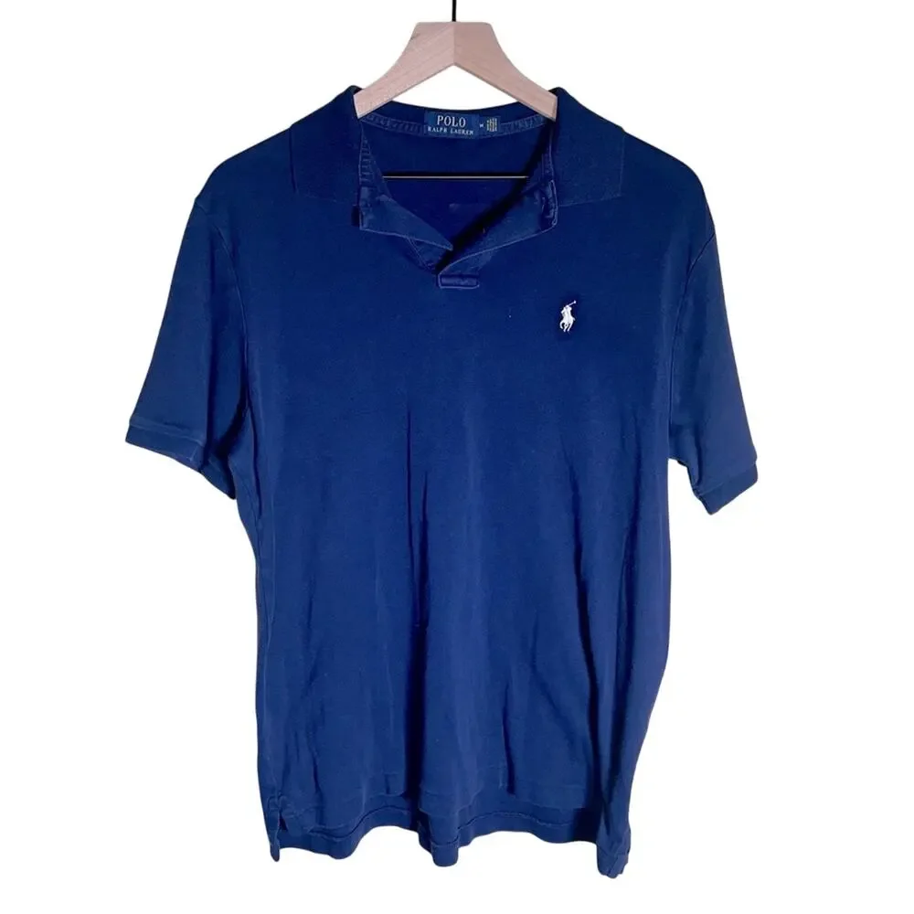 NWOT POLO RALPH LAUREN navy short sleeve polo M